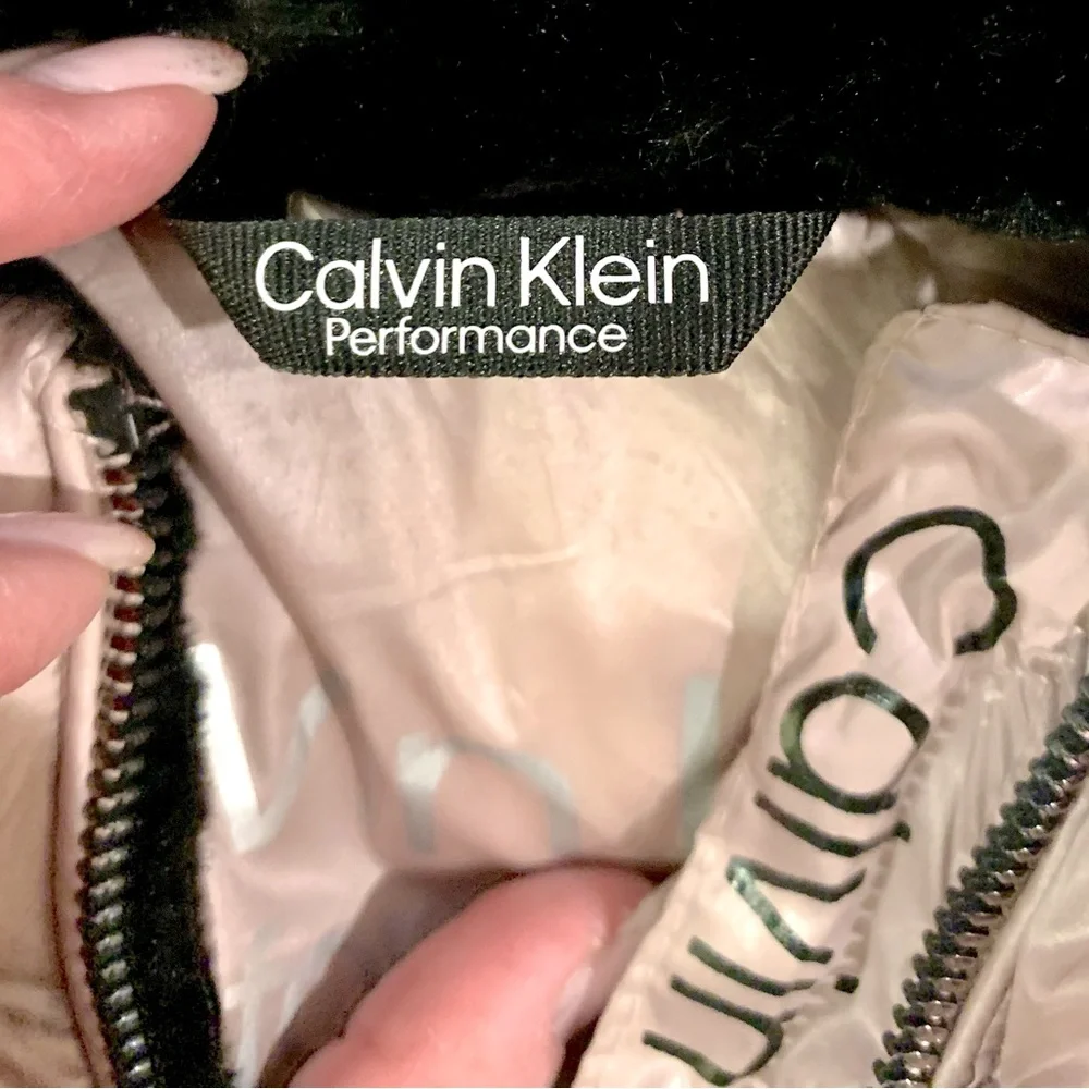 Calvin Klein Pink and Black Performance Jacket - Sz Med - Picture 10 of 14
